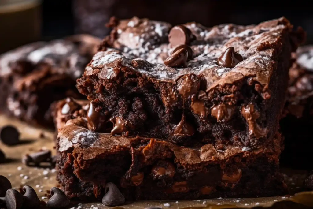 Brownie artesanal con chispas de chocolate en Margarita
