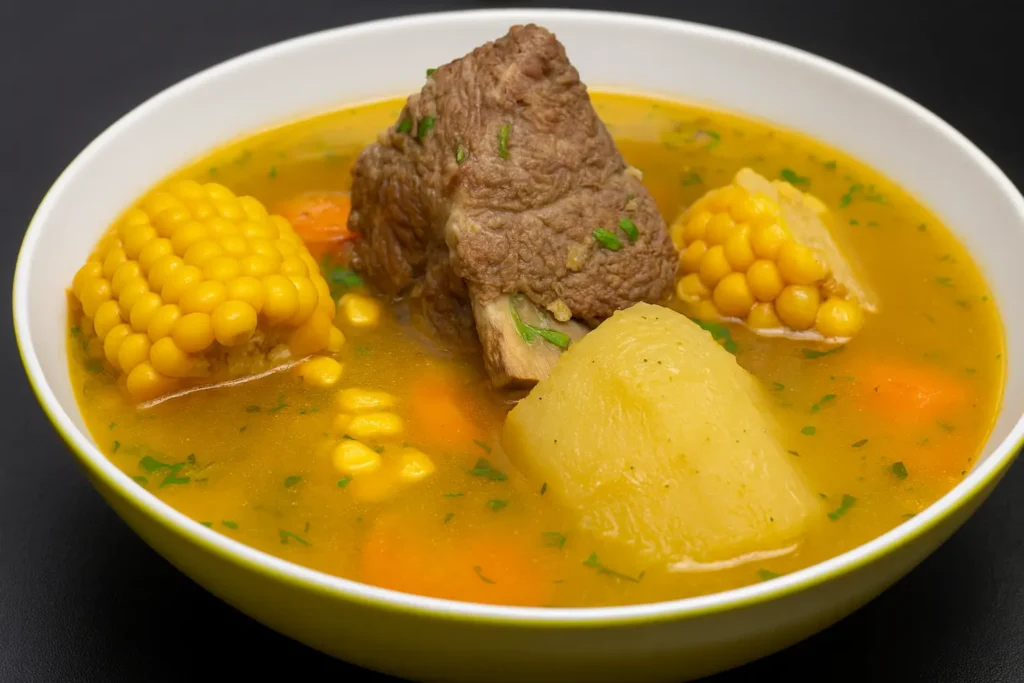 sopa tradicional de comida venezolana en San Juan Bautista