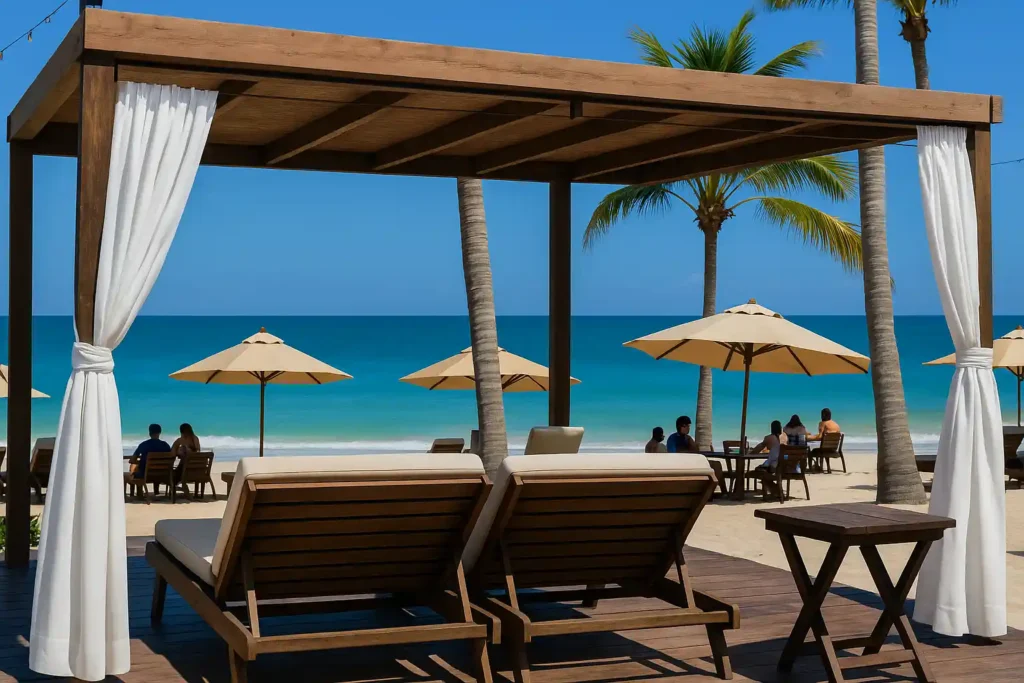 Restaurantes en Pampatar con espacios al aire libre frente al mar.