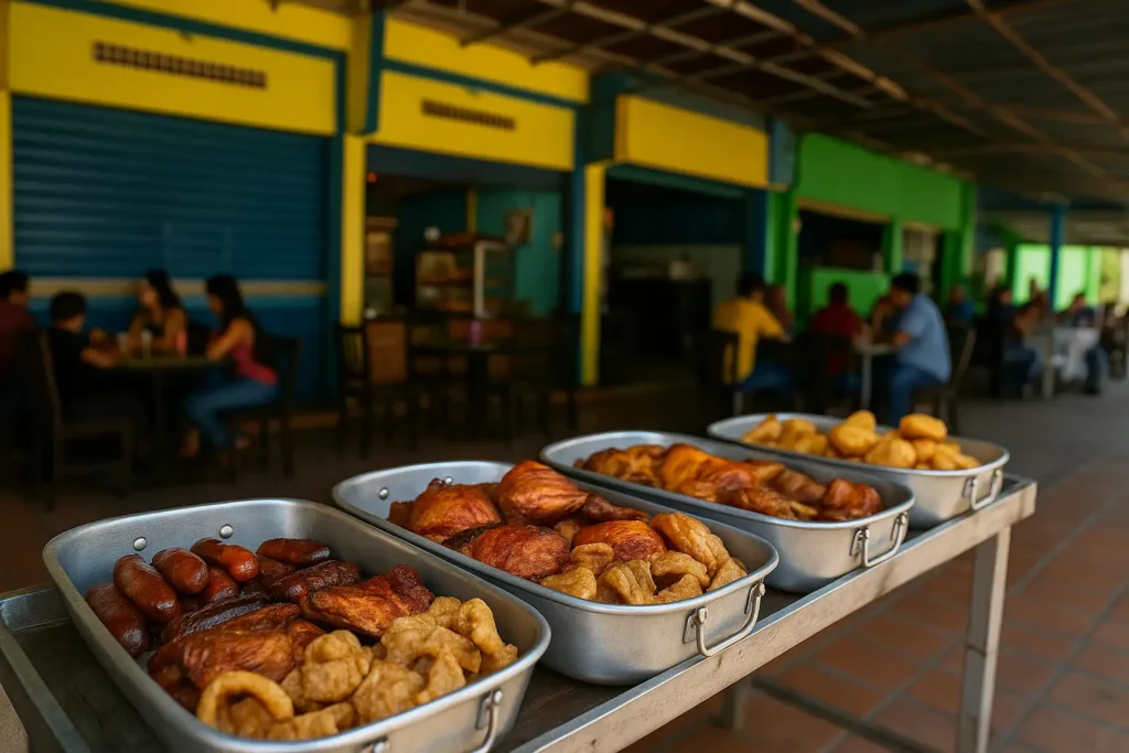 Restaurantes en San Juan Bautista con comida en carretera y espacios rústicos donde se sirven platos tradicionales de la zona.