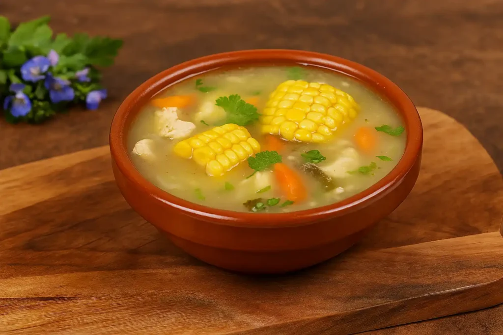 Sancocho de pescado con jojoto y verduras, sopa casera típica del almuerzo margariteño